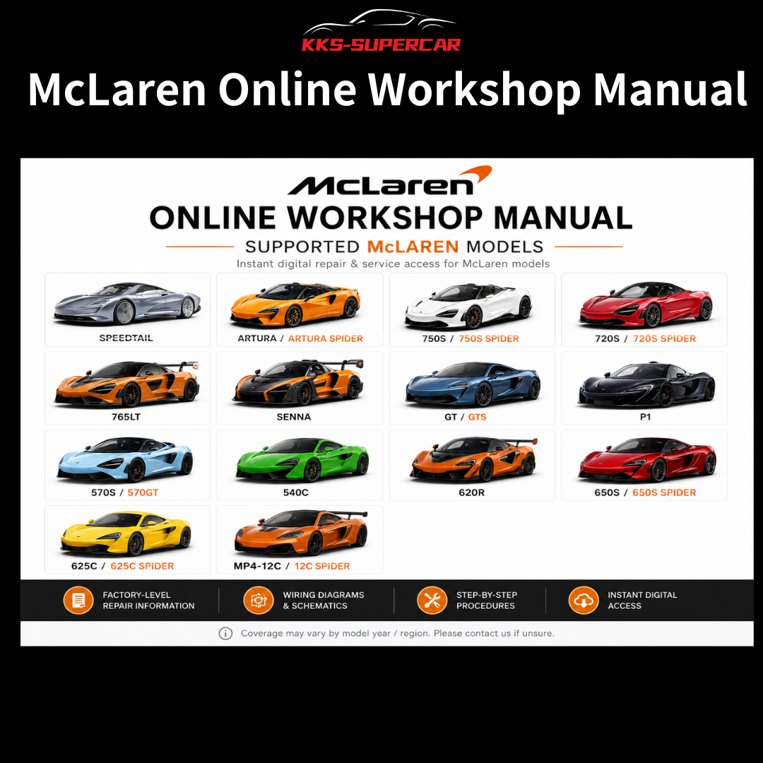 McLaren Online Workshop Manual | Digital Repair & Service Access