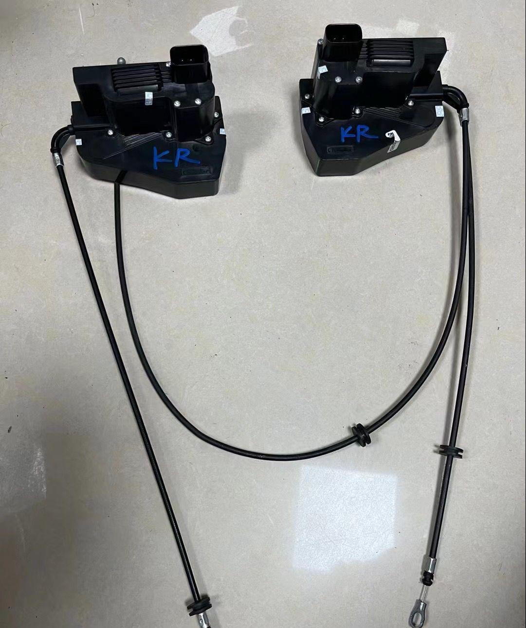 Dual automotive actuator modules with attached cables for exotic supercar upgrade