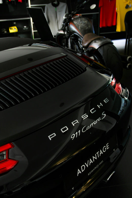 black Porsche 911 Carrera S