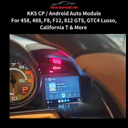 KKS CarPlay & Android Auto Module V2 – Plug-and-Play Upgrade for 458 / 488 / F8 / F12 / 812 Platform
