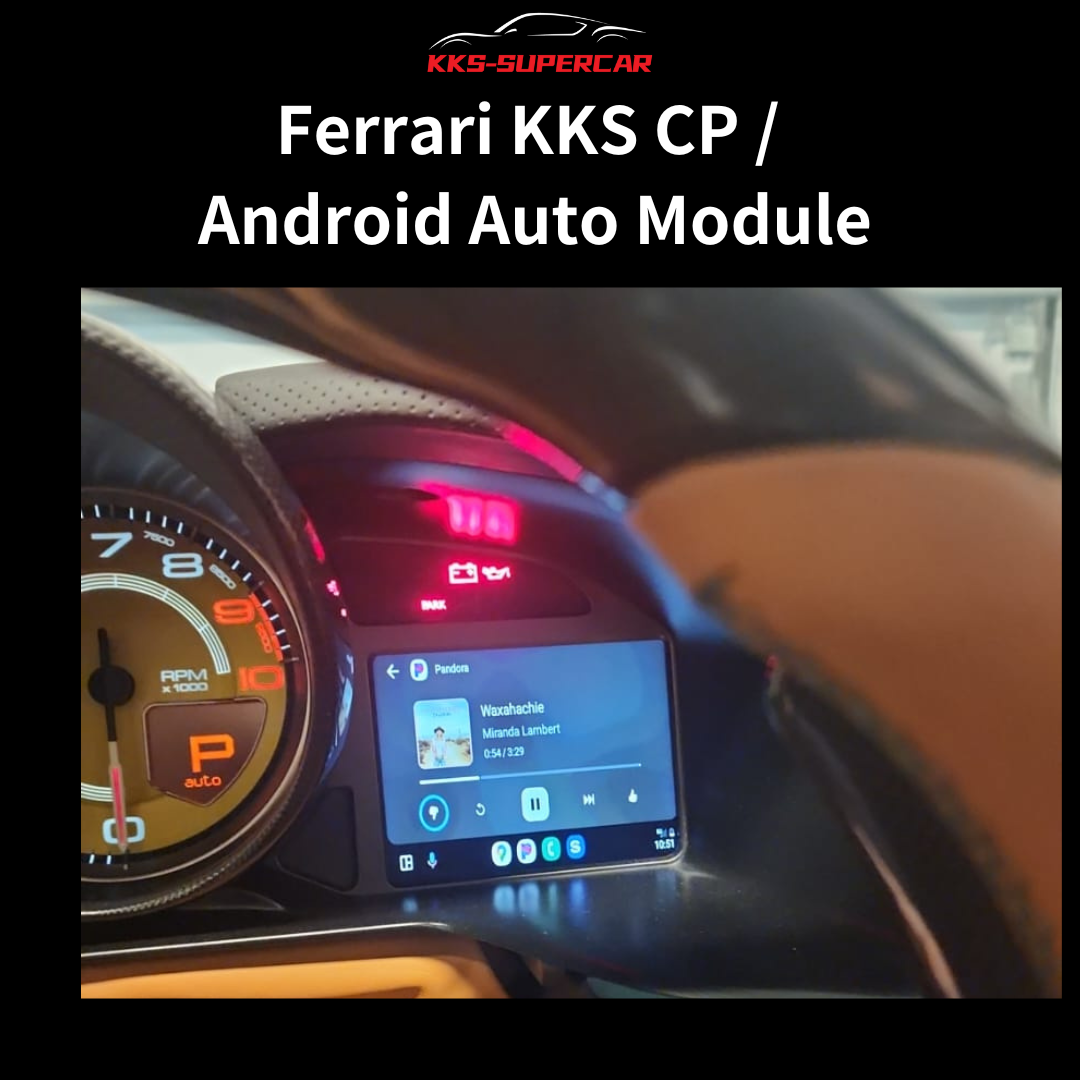 KKS CP & Android Auto Module Compatible with Ferrari – For 458, 488, F8, F12, 812 GTS, GTC4 Lusso, California T & More