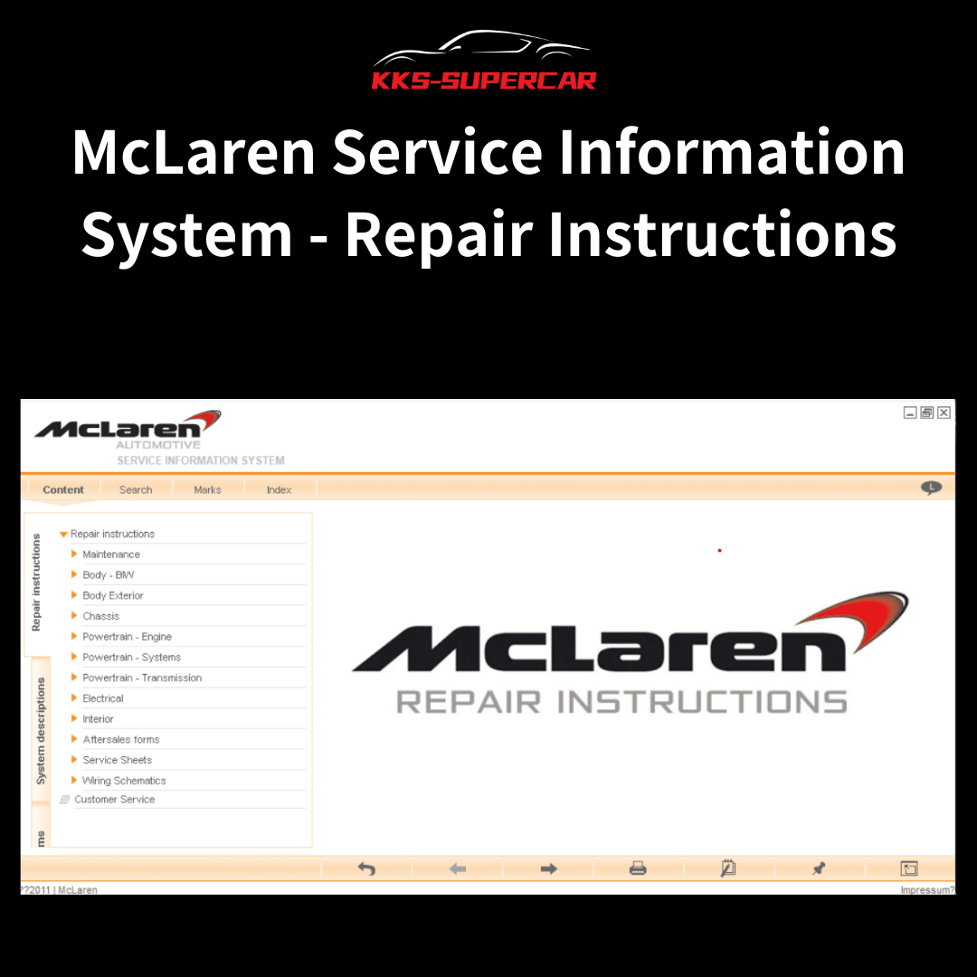 McLaren Service Information System - Repair Instructions