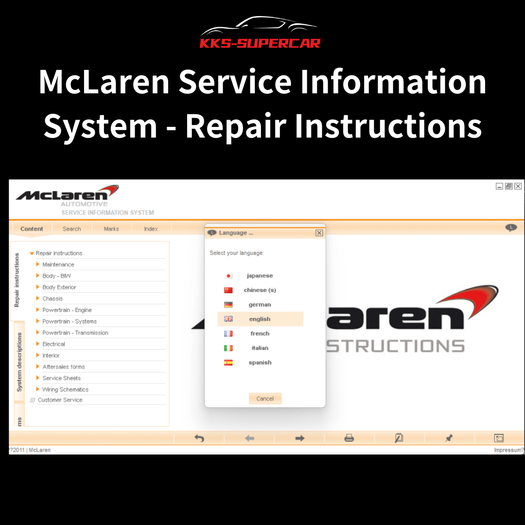 McLaren Service Information System - Repair Instructions