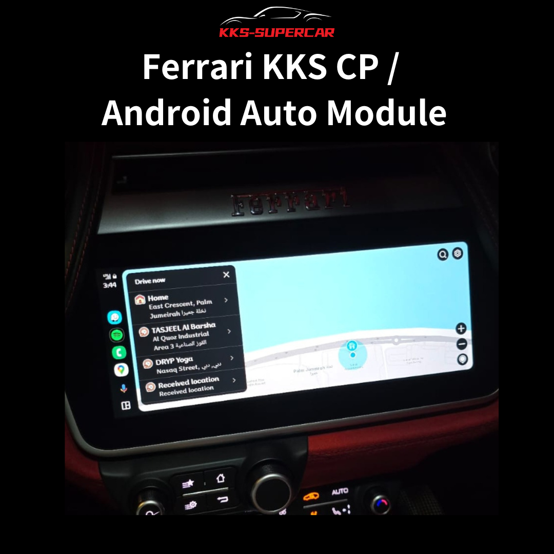 KKS CP & Android Auto Module Compatible with Ferrari – For 458, 488, F8, F12, 812 GTS, GTC4 Lusso, California T & More