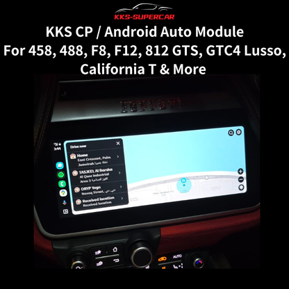 KKS CarPlay & Android Auto Module V2 – Plug-and-Play Upgrade for 458 / 488 / F8 / F12 / 812 Platform
