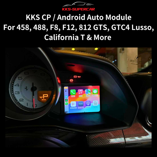 KKS CarPlay & Android Auto Module V2 – Plug-and-Play Upgrade for 458 / 488 / F8 / F12 / 812 Platform