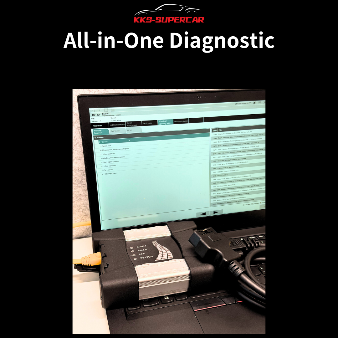 All-in-OneDiagnostic Laptop System | BMM + Mercedes Xentry + ODIS + PIWIS4 + JLR