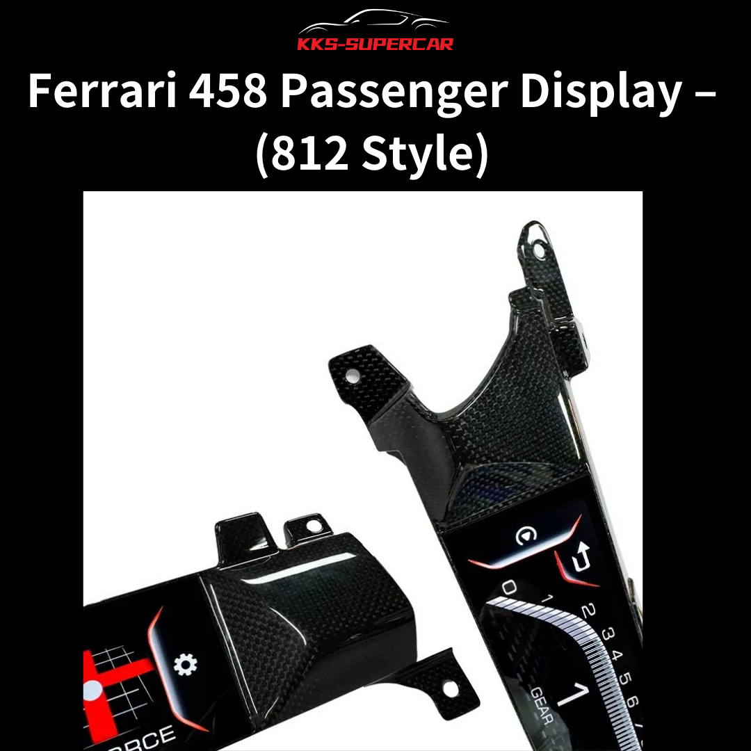 2-Inch Passenger Display Compatible with Ferrari 458 – CP & Android Auto (812-Style Upgrade)