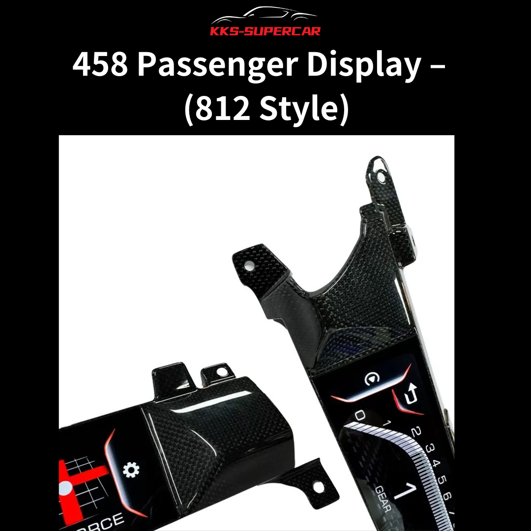 12-Inch Passenger Display Upgrade for 458 & 488 | 812-Style CarPlay & Android Auto Screen