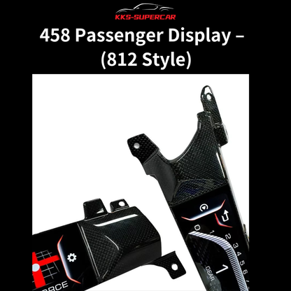 12-Inch Passenger Display Upgrade for 458 & 488 | 812-Style CarPlay & Android Auto Screen