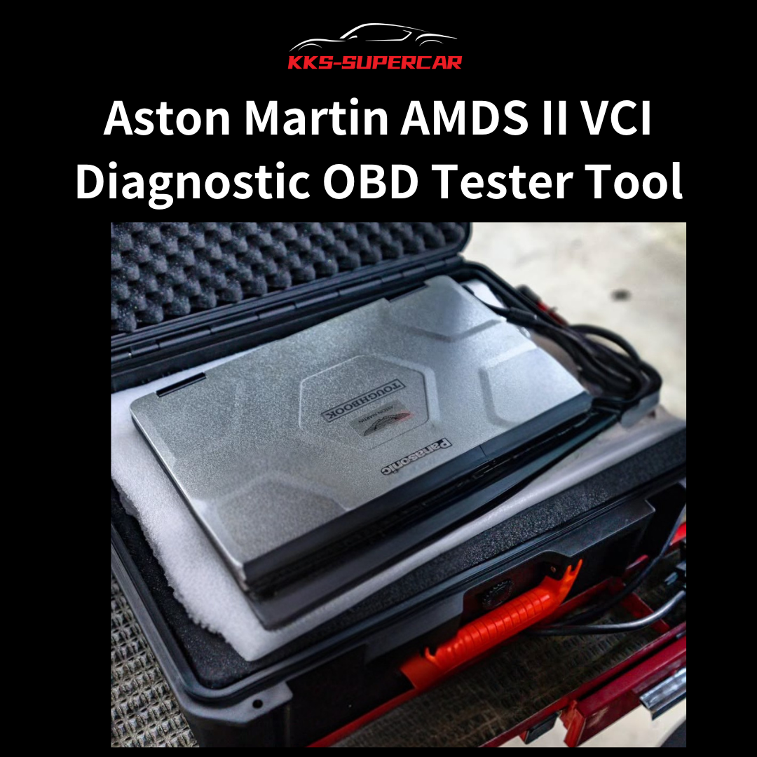 Aston Martin AMDS II VCI diagnostic OBD tester tool in hard case with cables visible