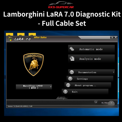 Lara Ccoding Interface Diagnostic Kit Compatible with Lamborghini LaRA 7.0 – Full Cable Set I ...