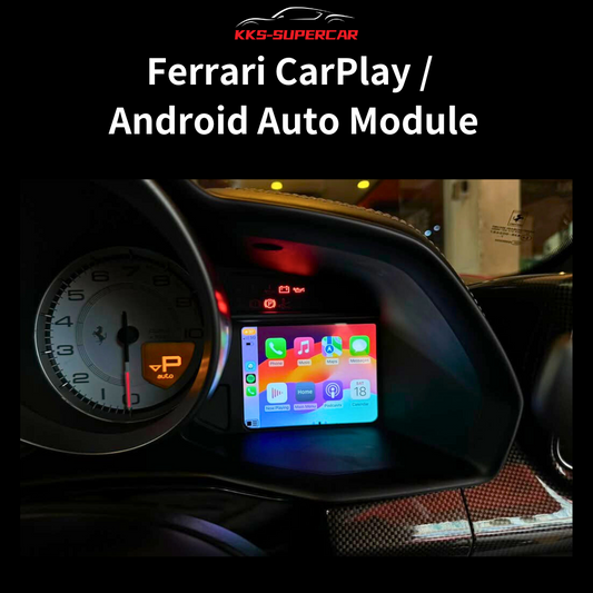 Ferrari CarPlay & Android Auto Module – Compatible with 458, F8, F12 Berlinetta, 812 GTS, 488, GTC4 Lusso, California T, and More