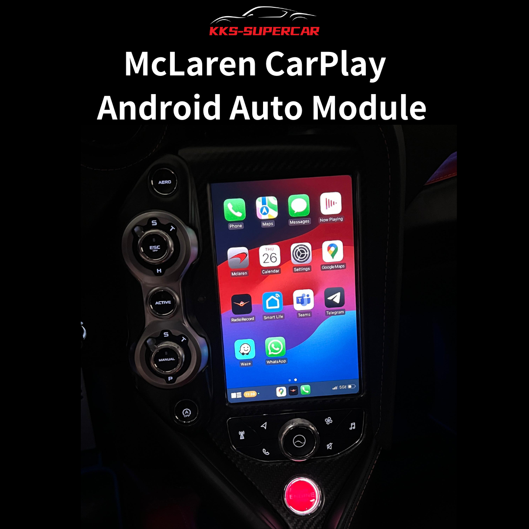 McLaren CarPlay & Android Auto Module – Compatible with 650S, 720S, MP4-12C, 570S, and More